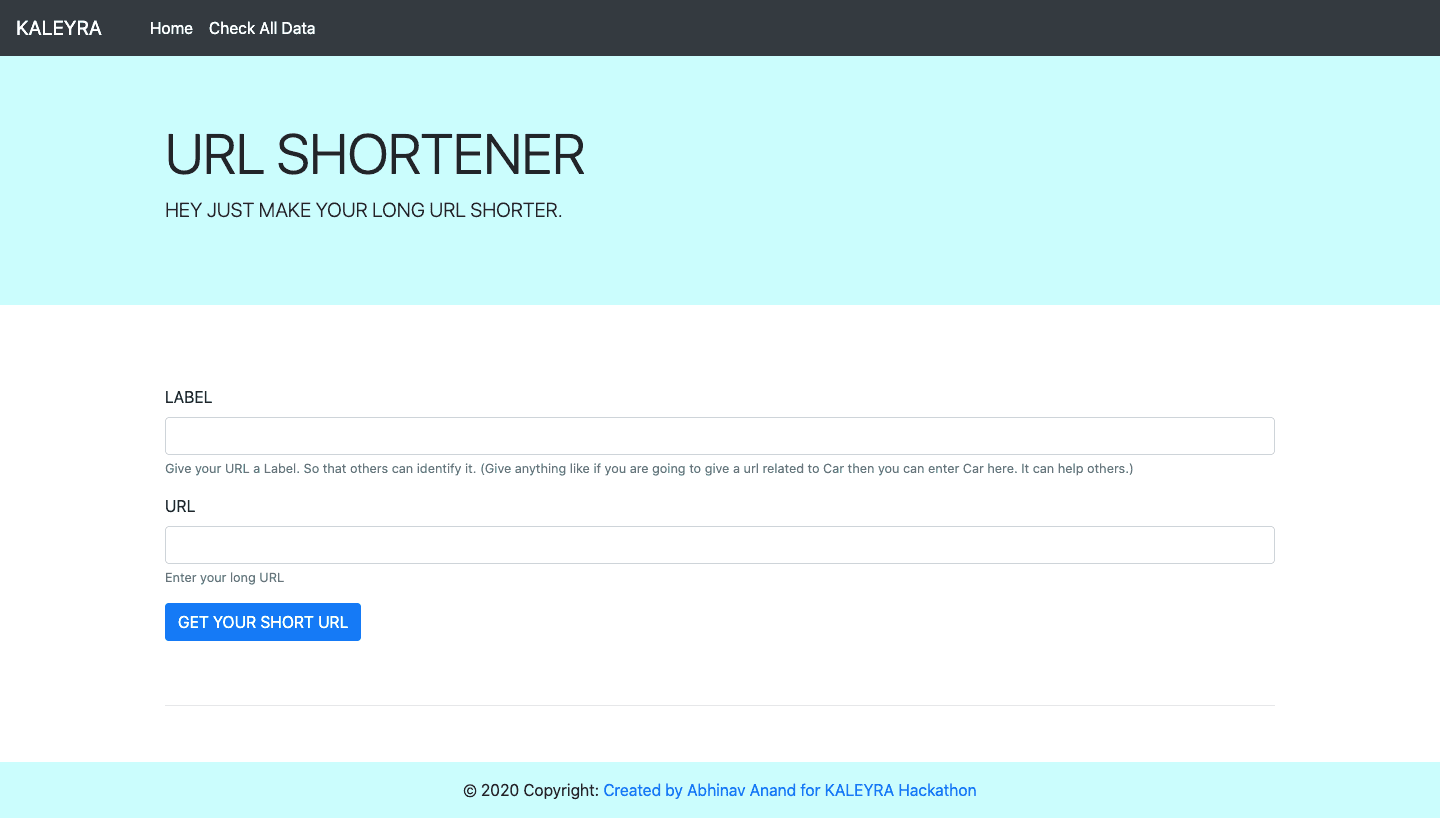 URL SHORTENER