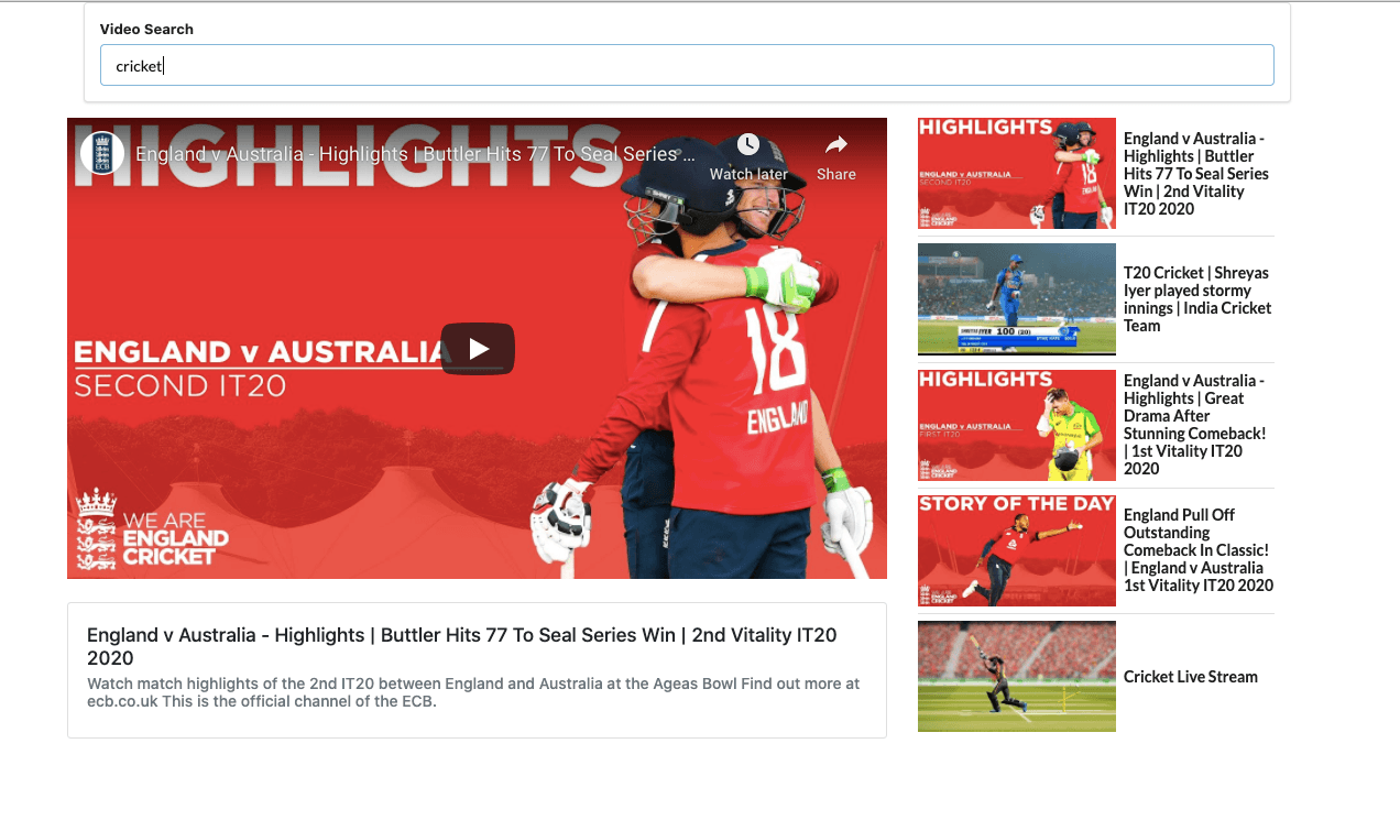 Youtube Website Clone